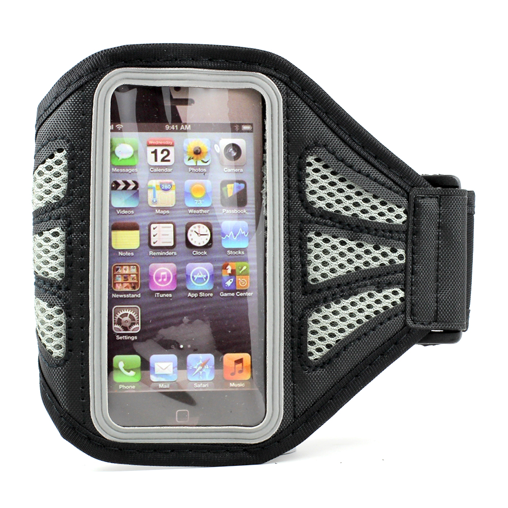 iPHONE 5S 5C 5 Mesh Armband (Gray)